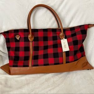 Le Miel Checkered Travel Bag